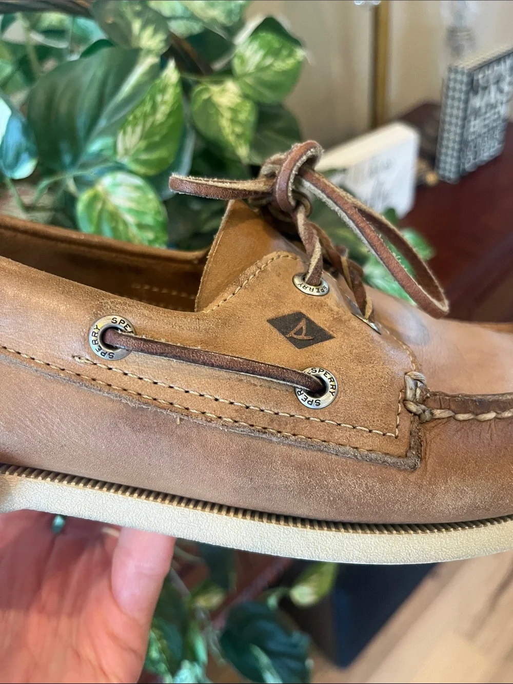 Sperry Men's Casual Leather Boat Shoes in Tan